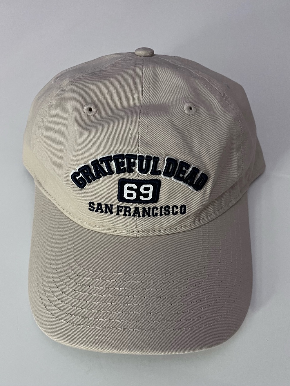 Liquid Blue Grateful Dead San Francisco 69 Fillmore Auditorium Hat Cap Beige